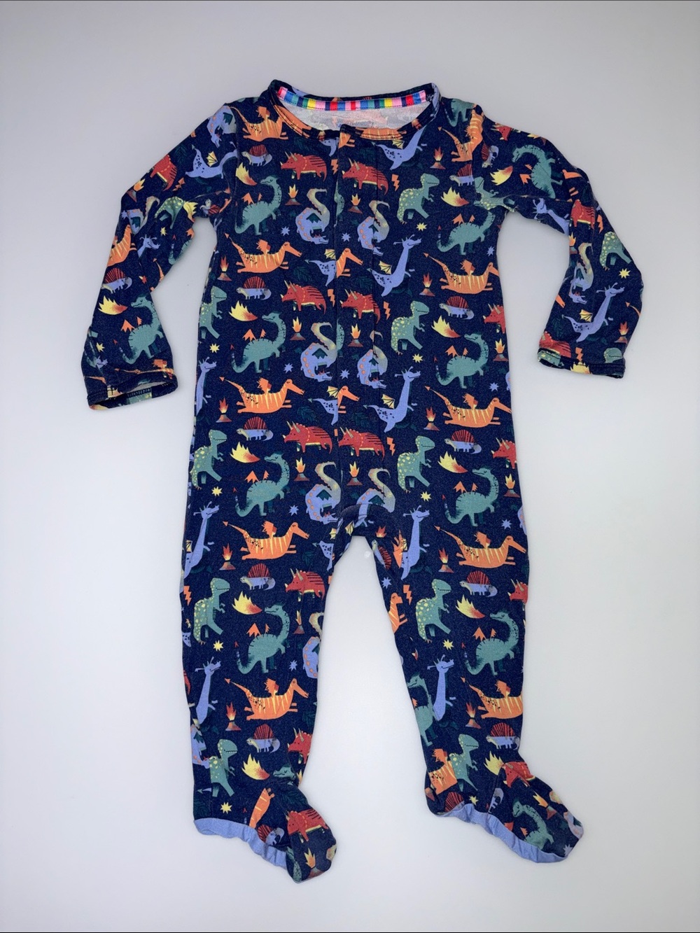 Magnetic Me Dino footie sleeper 6-9M